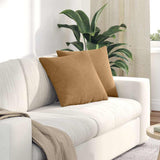 Vidaxl sofa kussens 2 stuks bruin 45 x 45 cm cordstof