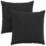 Vidaxl sofa kussens 2 stuks zwart 60 x 60 cm cordstof