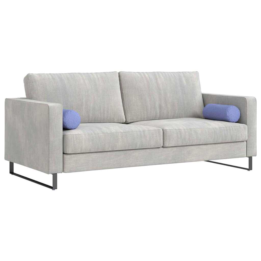 Vidaxl bolster kussens 2 stuks jeans blauw ø 15 x 40 cm stof