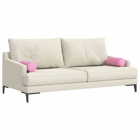 Vidaxl bolster kussens 2 stuks roze ø 15 x 40 cm stof