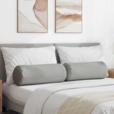 Vidaxl bolster kussens 2 stuks wolkengrijs ø 25 x 70 cm stof