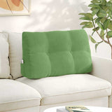 Vidaxl rugkussen lichtgroen 80 x 24 x 50 cm fluweel
