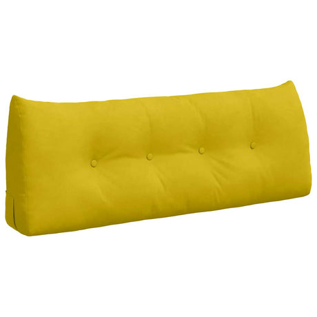 Vidaxl rugkussen geel 120 x 24 x 50 cm fluweel