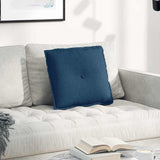 Vidaxl rugkussen blauw 50 x 19 x 45 cm stof