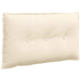 Vidaxl rugkussen crème 80 x 50 cm cordstof