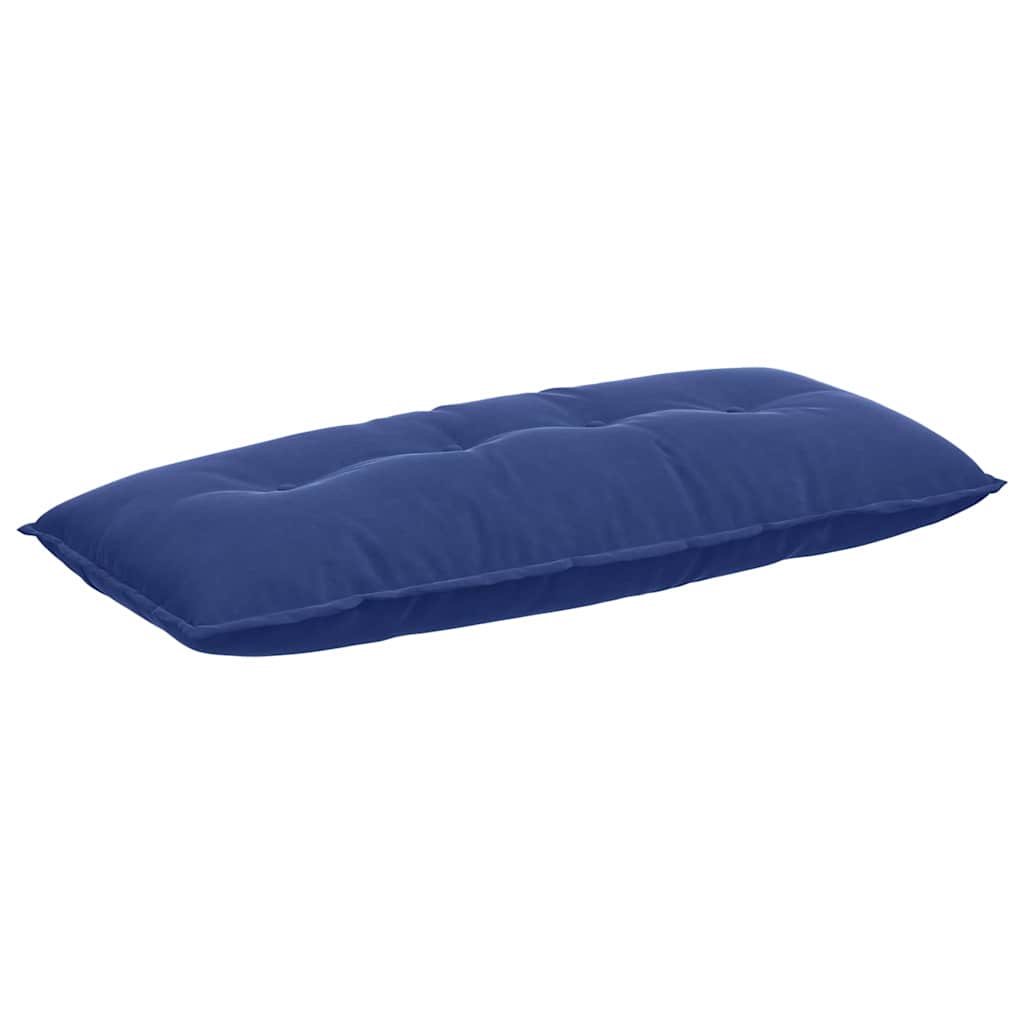 Vidaxl rugkussen politieblauw 120 x 50 cm cordstof