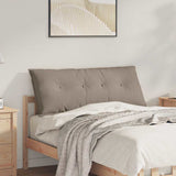 Vidaxl rugkussen taupe 120 x 50 cm microvezel stof
