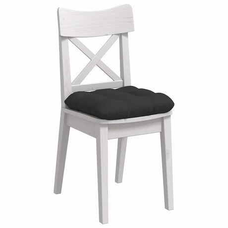 Vidaxl zitkussens 4 pcs zwart 40 x 40 cm microvezel stof