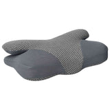 Vidaxl halskussen met kussen grijs 58 x 36 x 13 cm polyester
