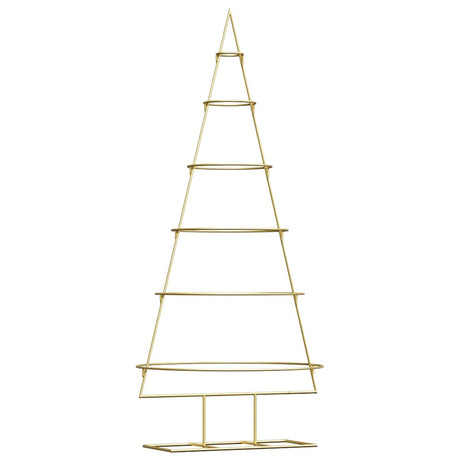 Vidaxl metalen kerstboom met standaard goud 148 cm poedergecoat staal