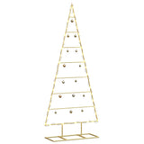 Vidaxl metalen kerstboom met standaard goud 125 cm poedergecoat staal