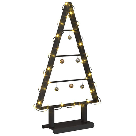 Vidaxl metalen kerstboom met standaard zwart 60 cm staal