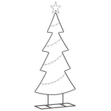 Vidaxl metalen kerstboom met standaard zwart 125 cm staal