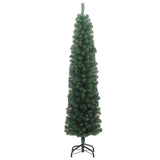 Vidaxl kunstkerstboom groen 240 cm pvc en staal en kunststof