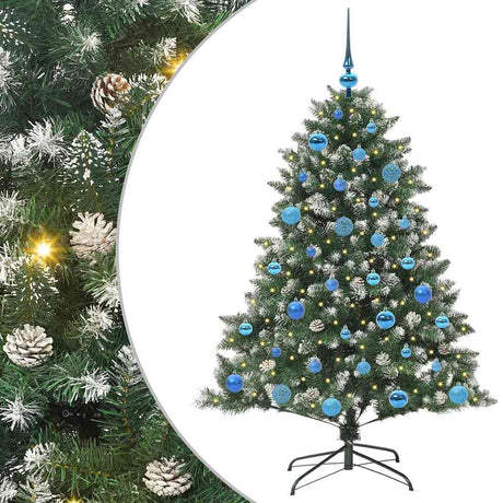 Vidaxl kunstkerstboom met 150 led groen 150 cm pvc en plastic en staal