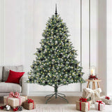 Vidaxl kunstkerstboom met 300 led groen 210 cm pvc en plastic en staal