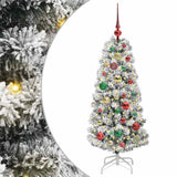 Vidaxl kunstmatige inklapbare kerstboom groen en wit 120 cm