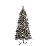 Vidaxl kunstkerstboom met 150 led groen 120 cm pvc en plastic en staal