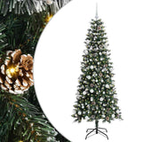 Vidaxl kunstkerstboom met 300 led groen 180 cm pvc en plastic en staal