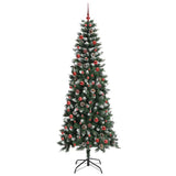Vidaxl kunstkerstboom met 300 led groen 210 cm pvc en plastic en staal