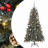 Vidaxl kunstkerstboom met 300 led groen 210 cm pvc en plastic en staal