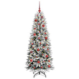 Vidaxl kunstkerstboom wit 150 cm pvc en plastic en staal en pe