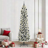 Vidaxl kunstkerstboom met 300 led wit 240 cm pvc en metaal en plastic