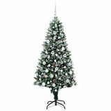 Vidaxl kunstkerstboom groen 180 cm pvc en staal en kunststof