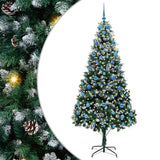 Vidaxl kunstkerstboom groen 210 cm pvc en staal en kunststof