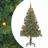 Vidaxl kerstboom met 300 led met standaard groen 180 cm pvc