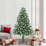 Vidaxl kerstboom met 300 led met standaard groen 210 cm pvc