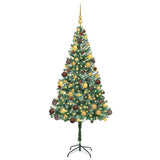 Vidaxl kunstkerstboom met 300 led groen 180 cm pvc en staal