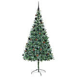 Vidaxl kunstkerstboom met 300 led groen 210 cm pvc en staal