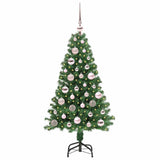 Vidaxl kunstkerstboom groen 120 cm pvc en staal en kunststof