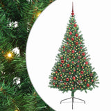 Vidaxl kunstmatig voorverlicht kerstboom met 300 led groen 180 cm pvc