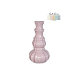 Idées 4 saisons vase delphi ø9xh16,9cm rose tendre