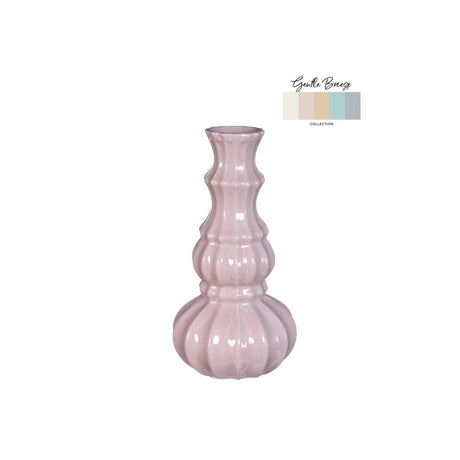 Idées 4 saisons vase delphi ø9xh16,9cm rose tendre