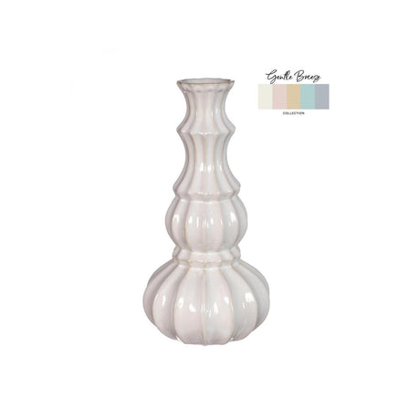 Idées 4 saisons vase delphi ø10,3xh20cm crème sable