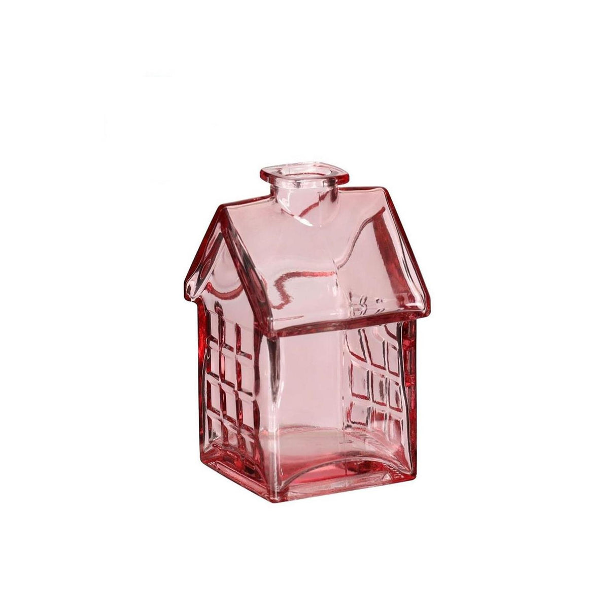 Idées maison en verre 4 saisons 7x7,5xh12cm rose clair