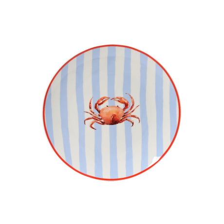 Assiette petit-déjeuner Decoris crabe porcelaine ø19,4xh2cm