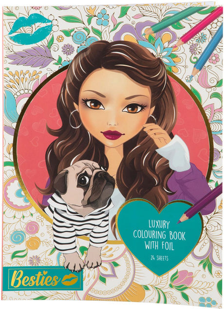 Grafix besties livre de coloriage de luxe a4