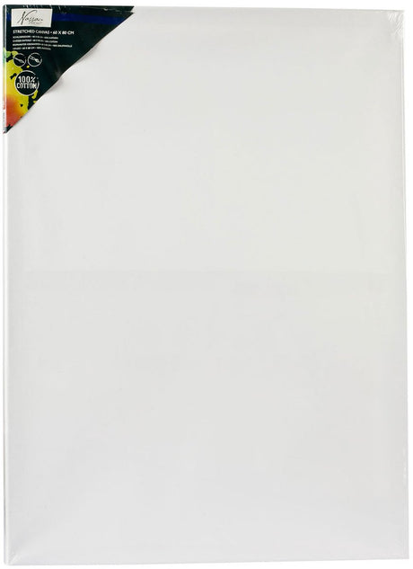 Groupe d'artisanat créatif peinture sur toile toile coton 60x80 cm peinture blanche.