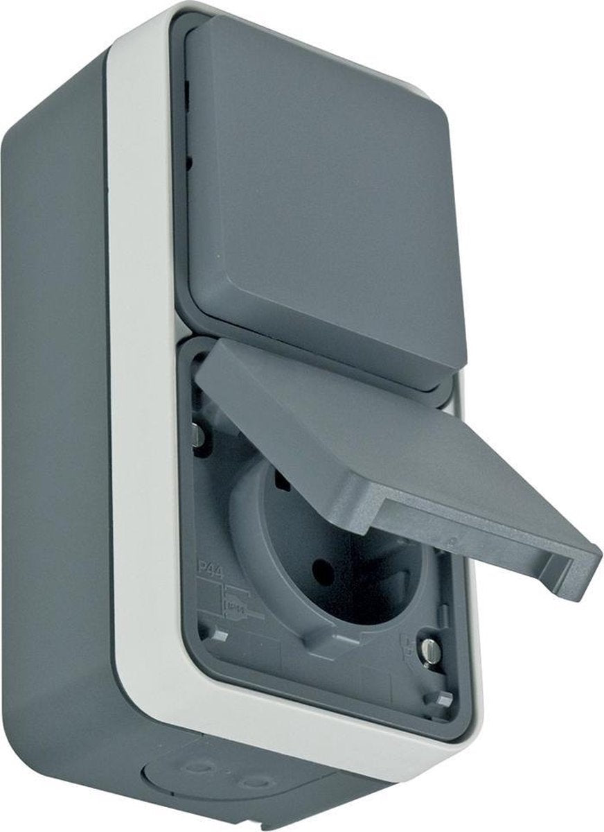 Berker w1 type 47803515 ap combinaison anti-éclaboussures ip55 | gris