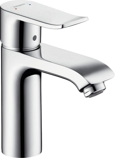 Robinet pour lavabo Hansgrohe metris - bec moyen - sans garniture de vidage - chrome