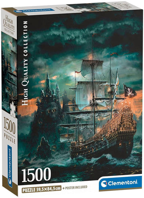 Puzzle Clementoni le bateau pirate - 1500 pcs.