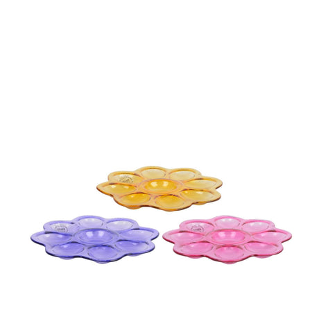 Verre fleur coquille d'oeuf ø20,7xh2cm