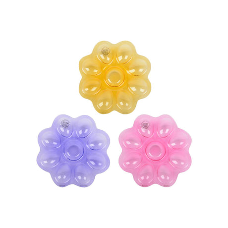 Verre fleur coquille d'oeuf ø20,7xh2cm