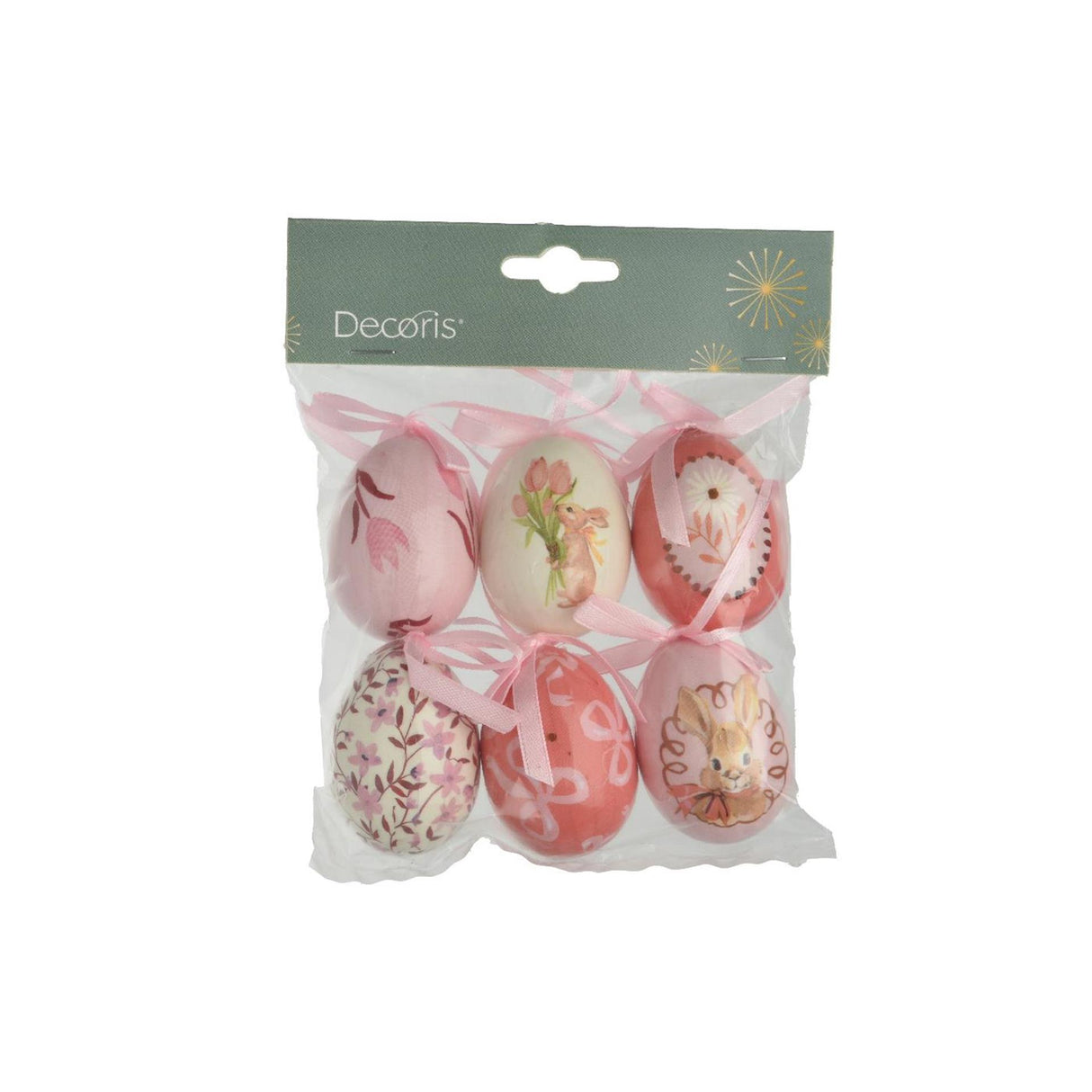 Decoris décoration suspendue oeuf mousse ø4xh6cm