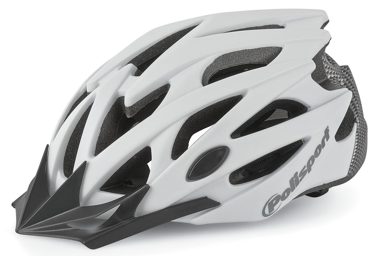 Polisport Twig Bicycle Helmet M 55-58 cm White Matt Carbon