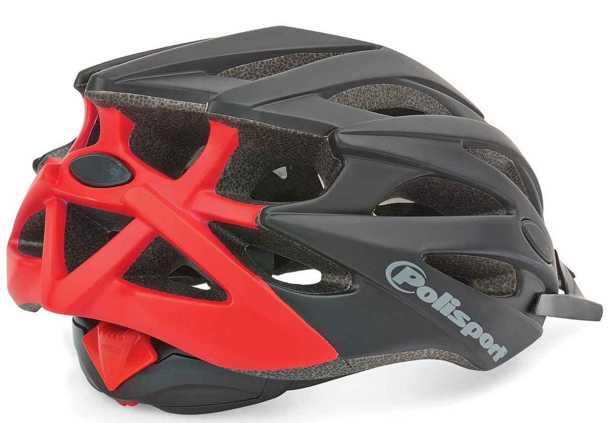 Casco de bicicleta PoliSport Twig M 55-58 cm Black Matt Red